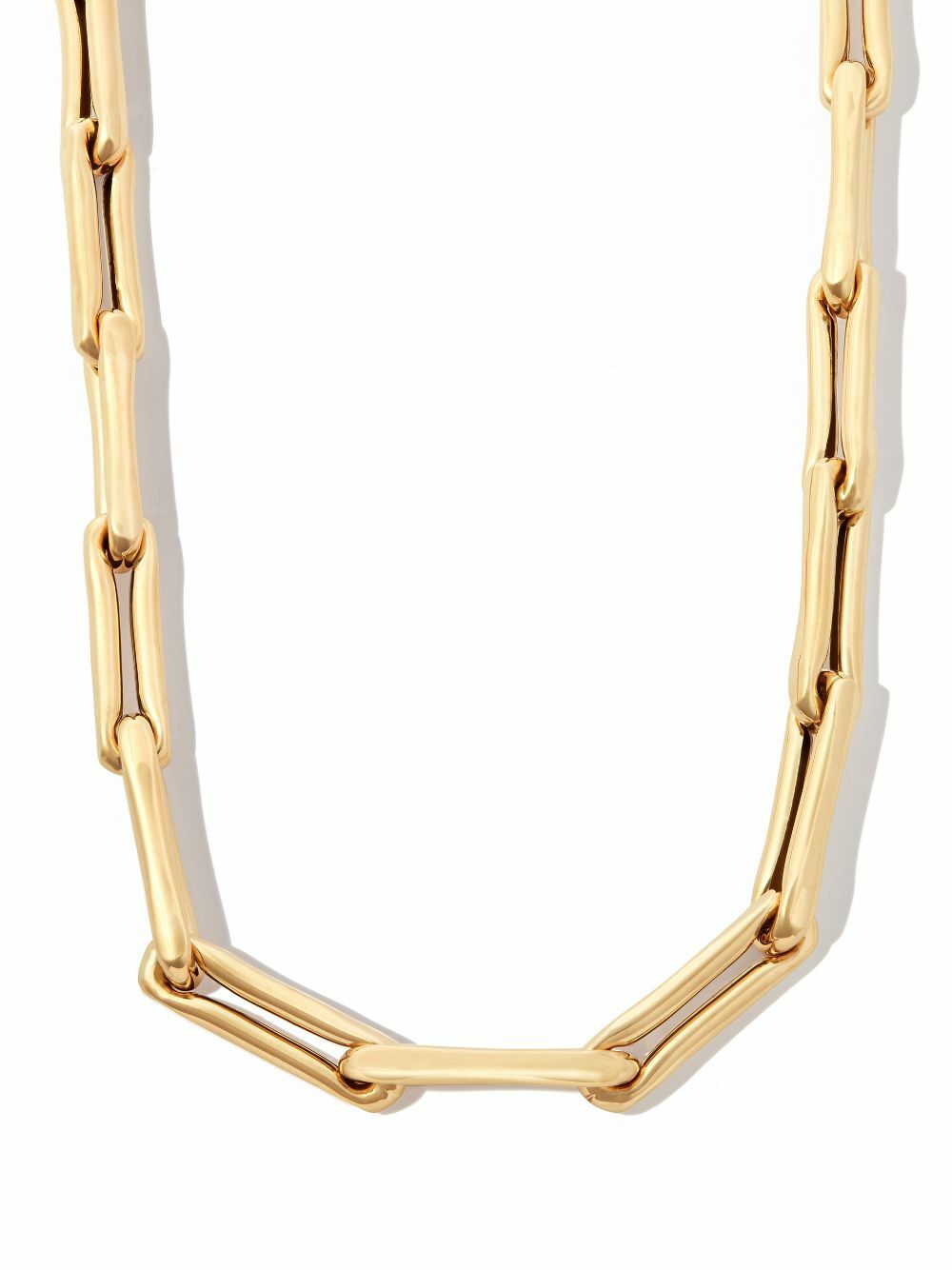 Lauren Rubinski 14K Yellow Gold Extra Large Brushed Chain Necklace