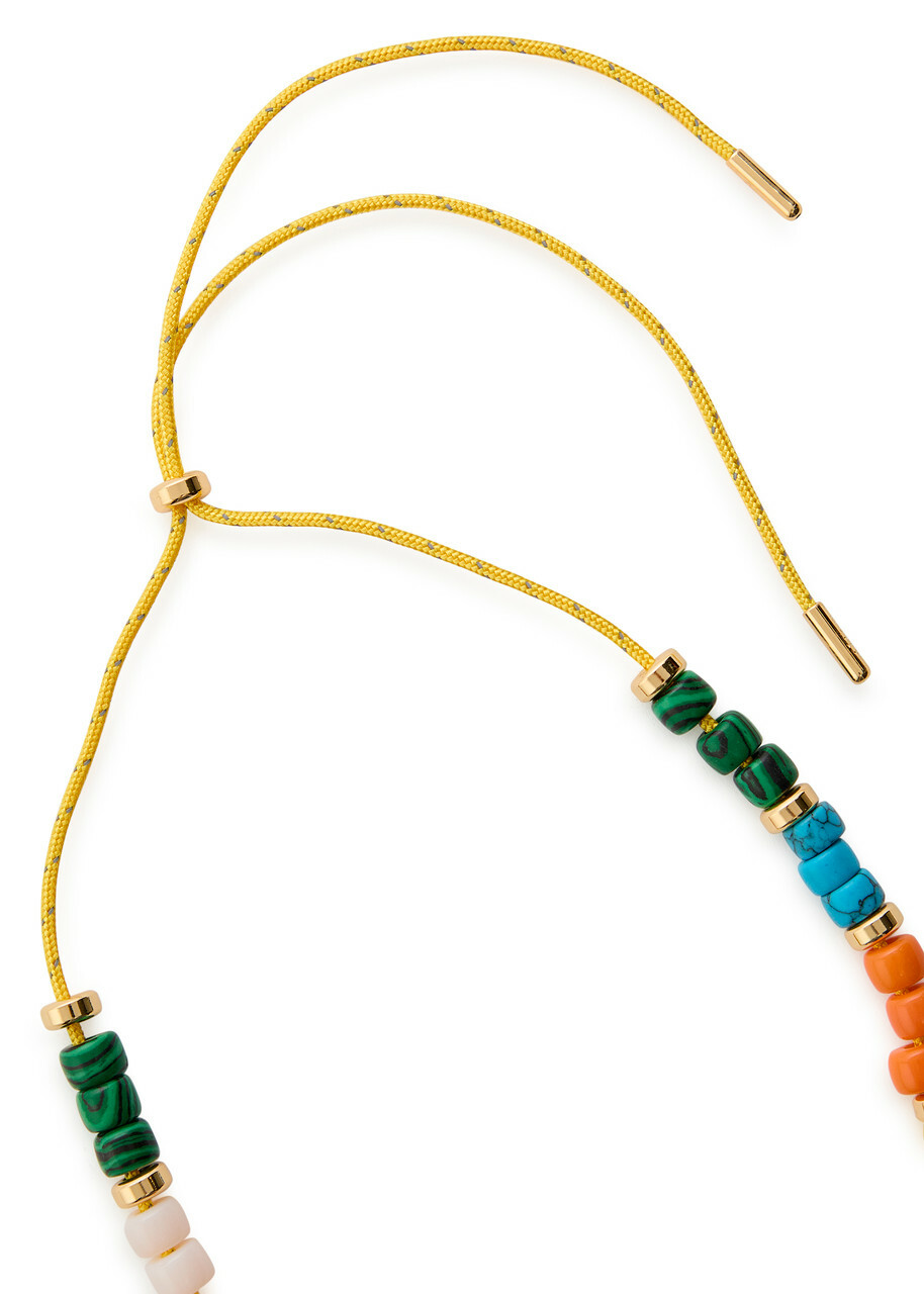 Eliou Pia Beaded Cord Necklace - Multicoloured 1 - One Size