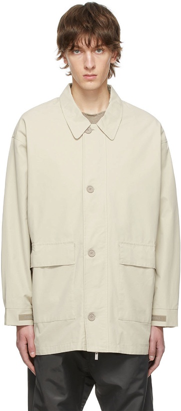 Photo: Essentials Beige Cotton Jacket