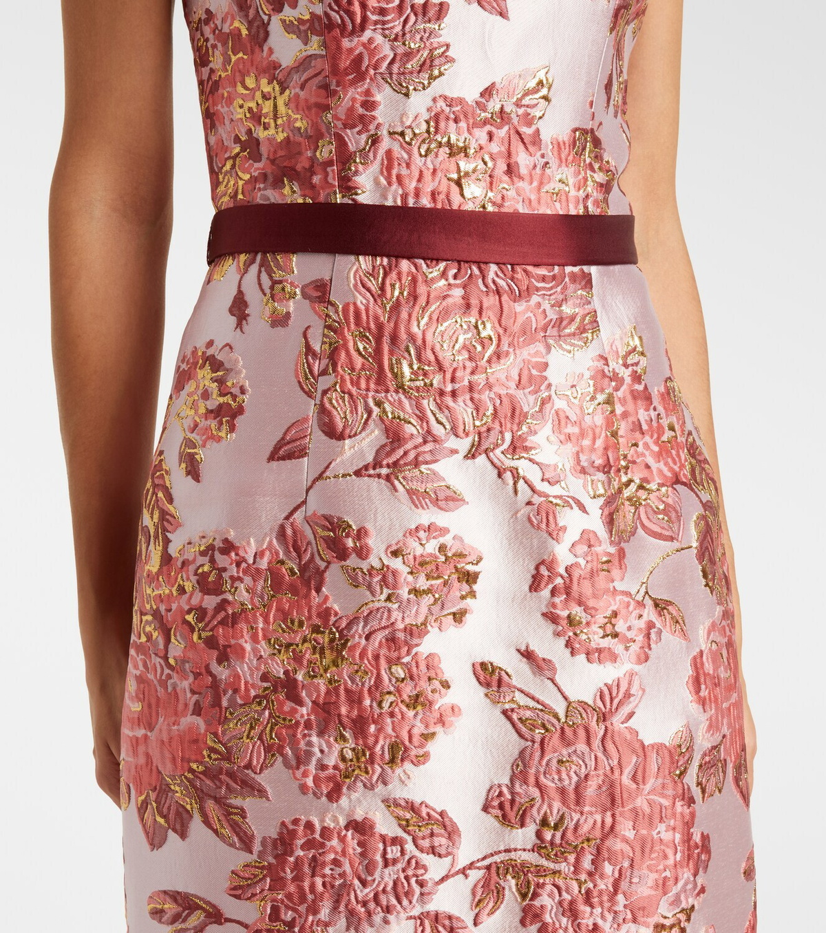 Markarian Robin floral brocade gown