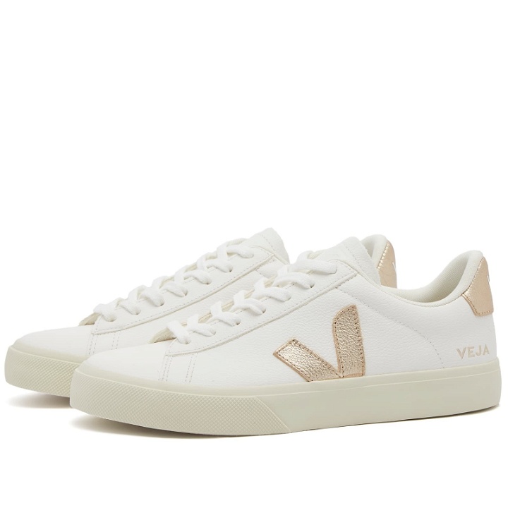 Photo: Veja Womens Women's Campo Sneakers in Extra White/Platine