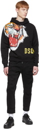 Dsquared2 Black Cotton Hoodie