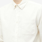 Portuguese Flannel Men's Cord Buton Down Corduroy Shirt in Off-White