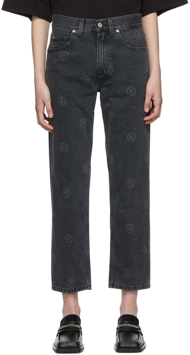 Martine Rose Black Cropped Jeans Martine Rose