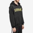 Versace Men's Logo Popover Hoody in Black