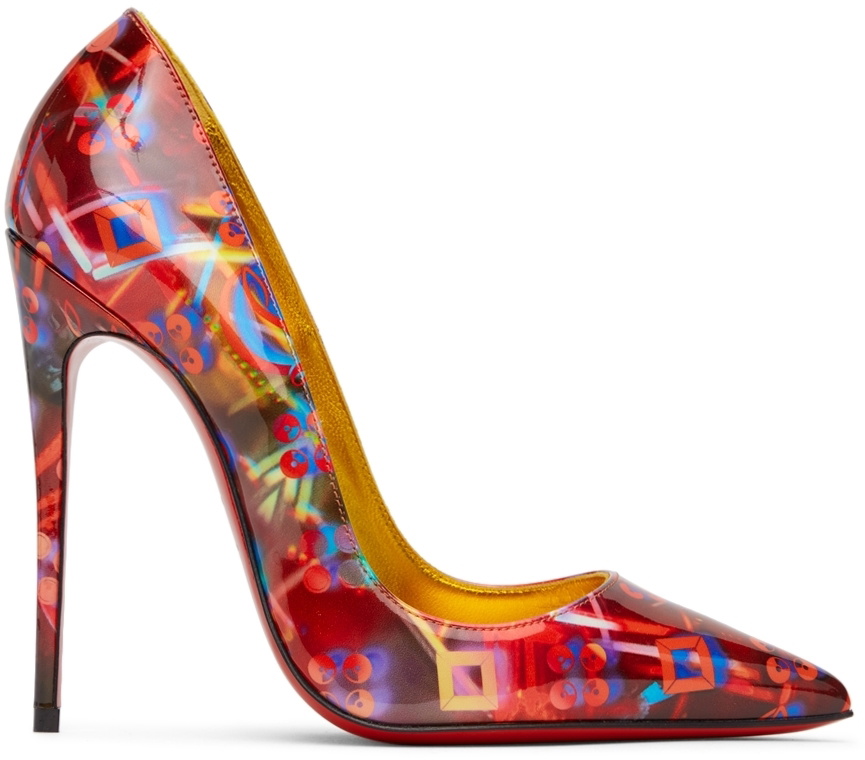 Christian Louboutin Shoes Multicolor So Kate 120mm Patent Granite