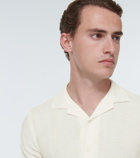 Orlebar Brown Hibbert linen-blend bowling shirt
