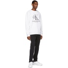 Calvin Klein Jeans Est. 1978 White OK Logo Sweatshirt