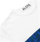 Aloye - Jacquard-Panelled Cotton-Jersey T-Shirt - White