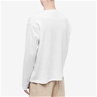 Sunnei Men's Long Sleeve Stripe T-Shirt in Off White/Beige Stripes