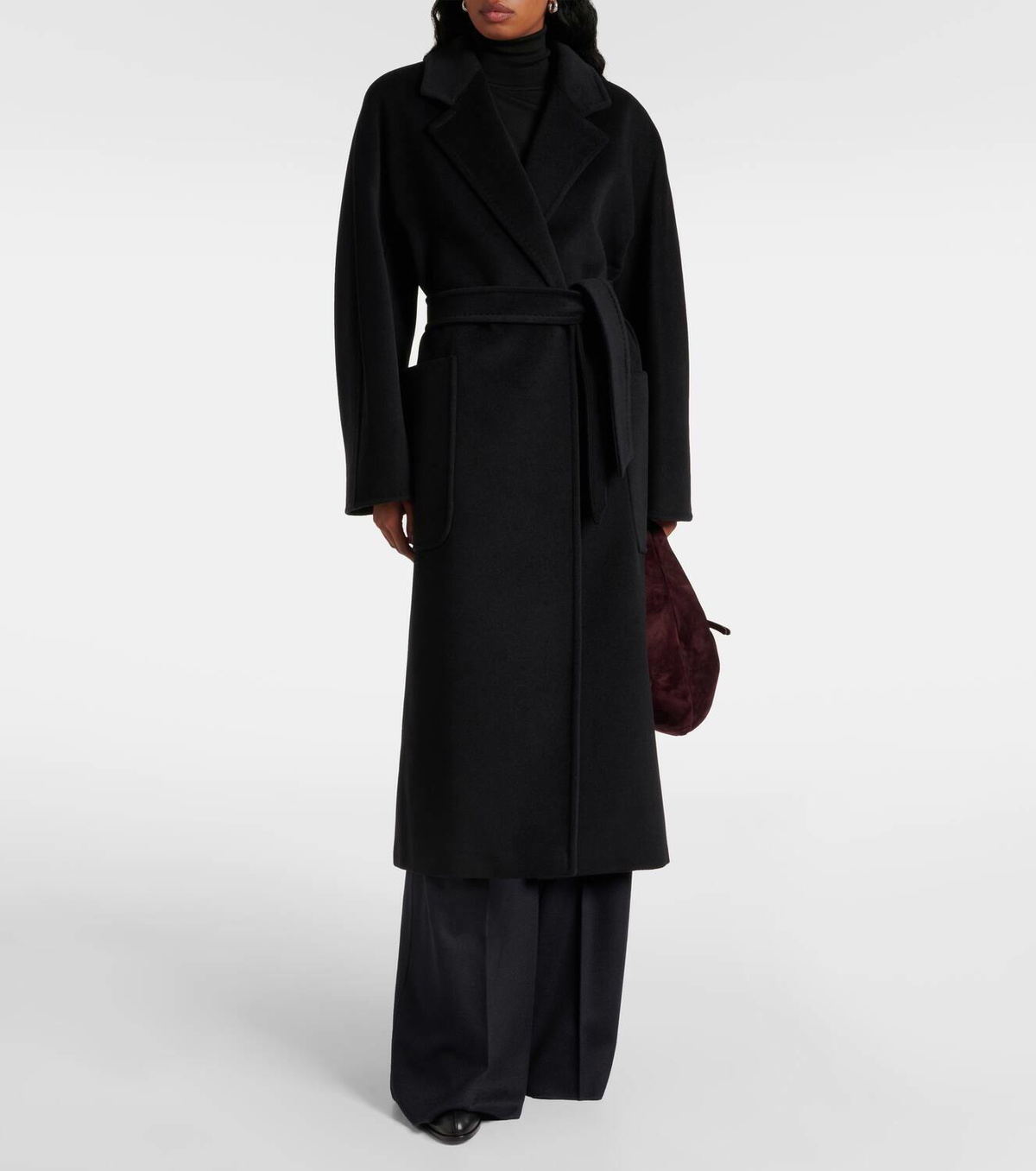 Max Mara Locri wool and cashmere wrap coat Max Mara