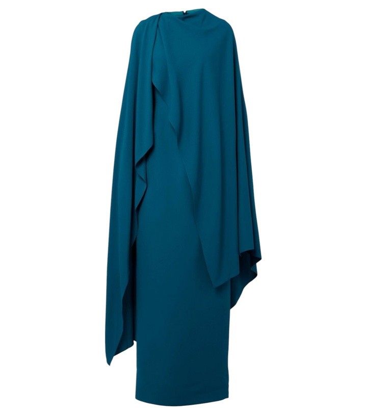Photo: Roksanda Deena caped crêpe gown