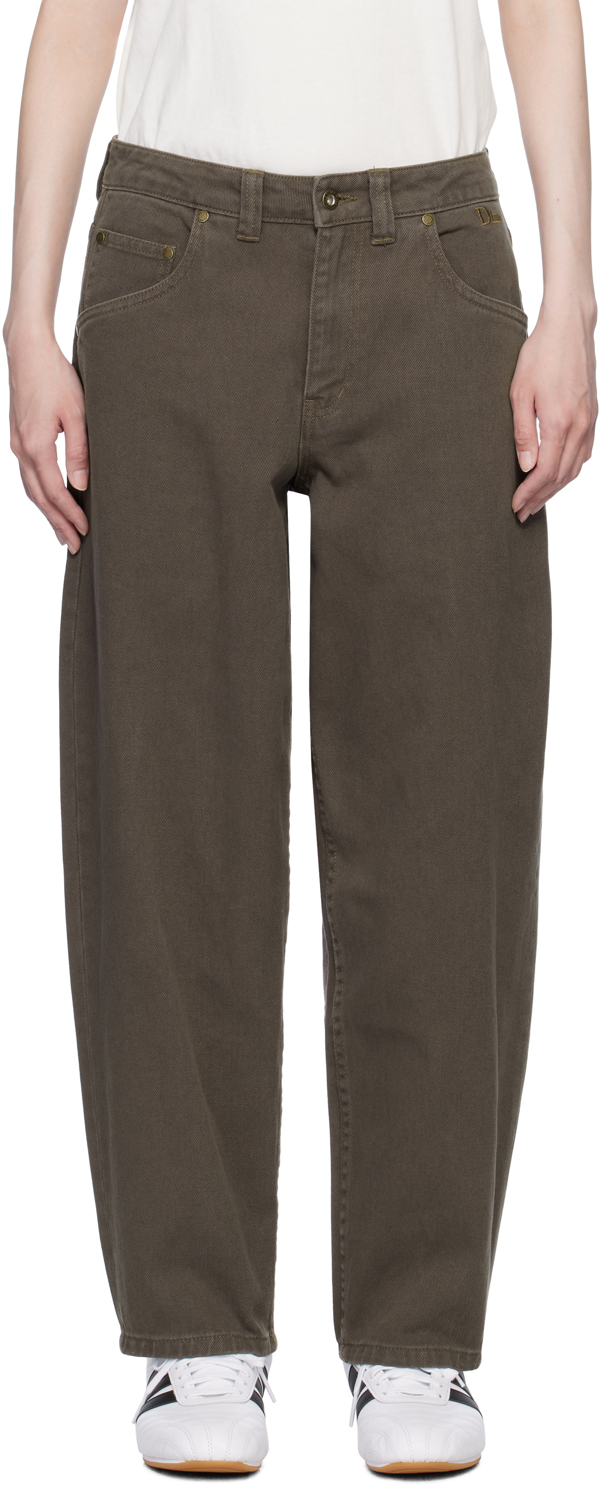 Dime Brown Dino Baggy Trousers Dime