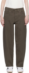 Dime Brown Classic Baggy Jeans