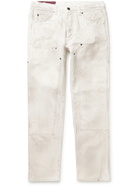 Enfants Riches Déprimés - Slim-Fit Tapered Panelled Jeans - White