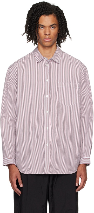 Photo: ATON Red Giza Stripe Shirt