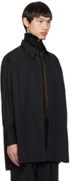 Y's Black Double Layered Shirt