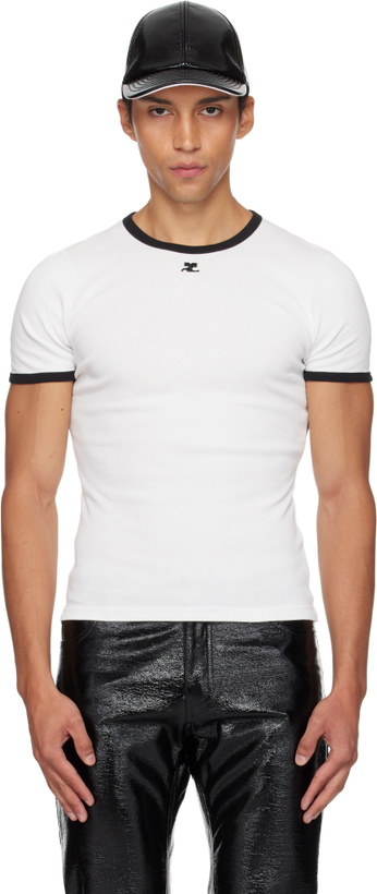 Photo: Courrèges White Signature Contrast T-shirt