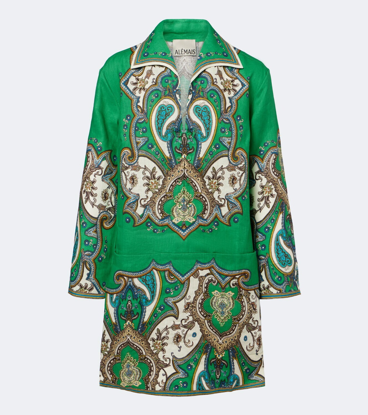 Alémais Porter printed linen minidress