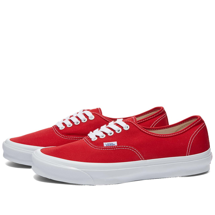 Photo: Vans Vault UA OG Authentic LX Sneakers in Red/True White