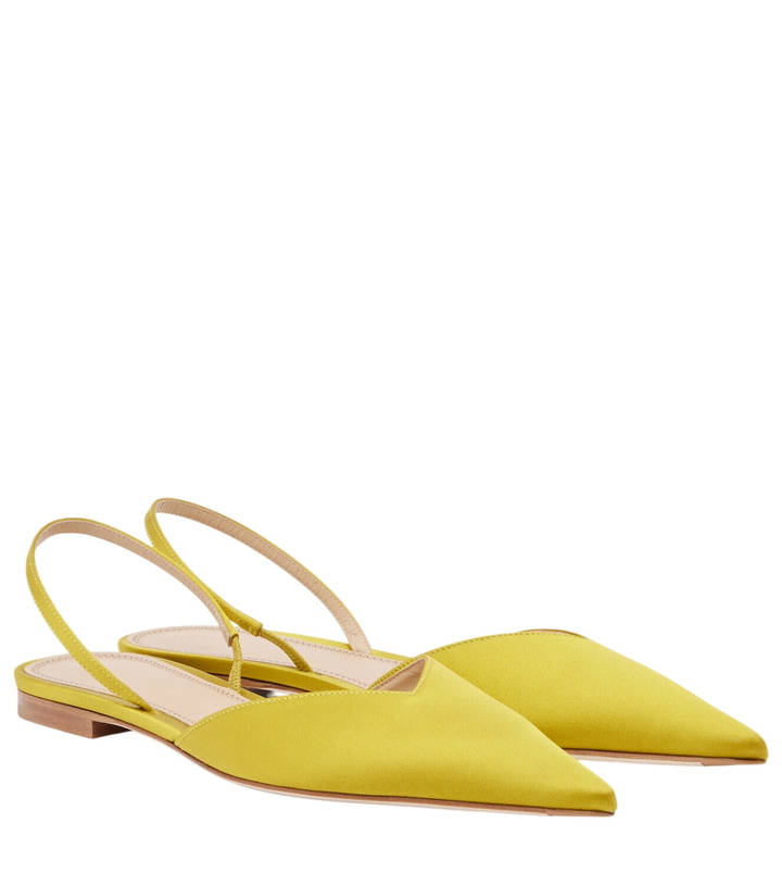 Photo: Victoria Beckham Victoria satin slingback flats