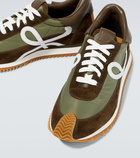 Loewe - Flow Runner suede-trimmed sneakers