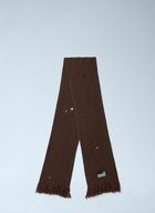 MM6 Maison Margiela Distressed Wool-Blend Scarf