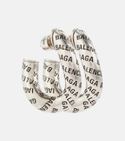 Balenciaga - Loop logo earrings