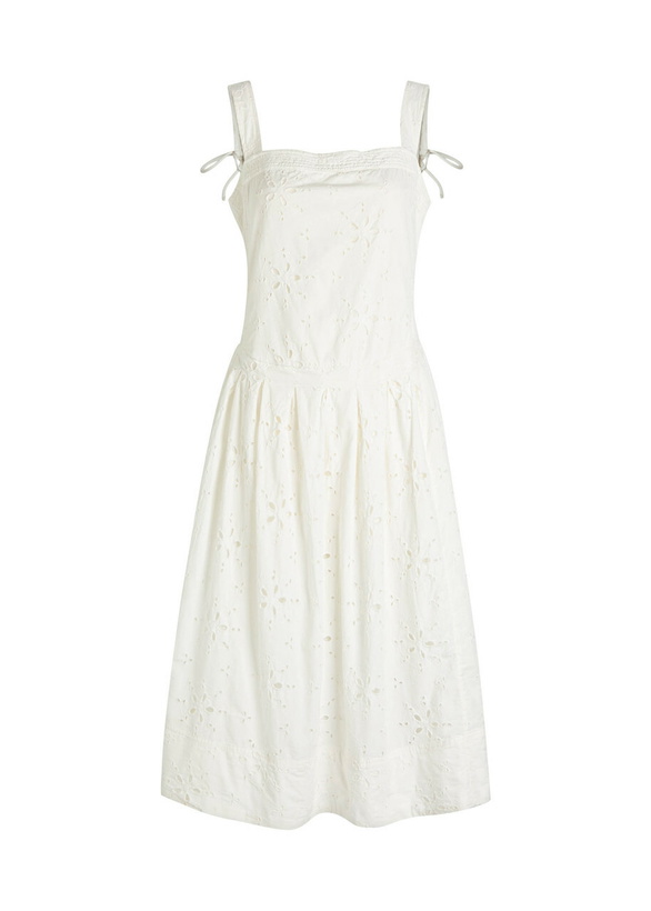 Photo: Free People Primavera Broderie Anglaise Cotton Midi Dress