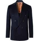 Loro Piana - Double-Breasted Cashmere Blazer - Blue