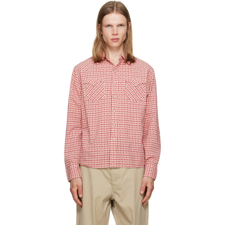 Photo: Polo Ralph Lauren Red & White Classic Fit Checked Western Shirt