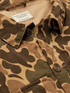 NUDIE JEANS - Colin Camouflage-Print Organic Cotton-Corduroy Overshirt - Brown