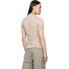 Rick Owens Taupe Tower Double S/S T-shirt
