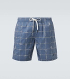 Brioni Printed swim trunks