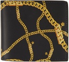 Versace Black 'La Medusa' Chain Bifold Wallet