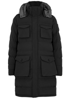 Sandbanks Branksome Quilted Shell Coat Black