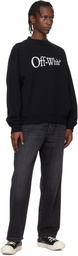 Off-White Black Run Arrow Skate Crewneck Sweatshirt