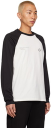 Moncler Genius 7 Moncler FRGMT Hiroshi Fujiwara Black Printed Long Sleeve T-Shirt