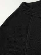 AGOLDE - Payson Waffle-Knit Cotton-Blend T-Shirt - Gray