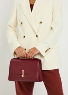 Gabriela Hearst Leonora Medium Leather top Handle bag - Bordeaux - One Size