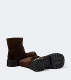 Balenciaga Venom suede biker boots
