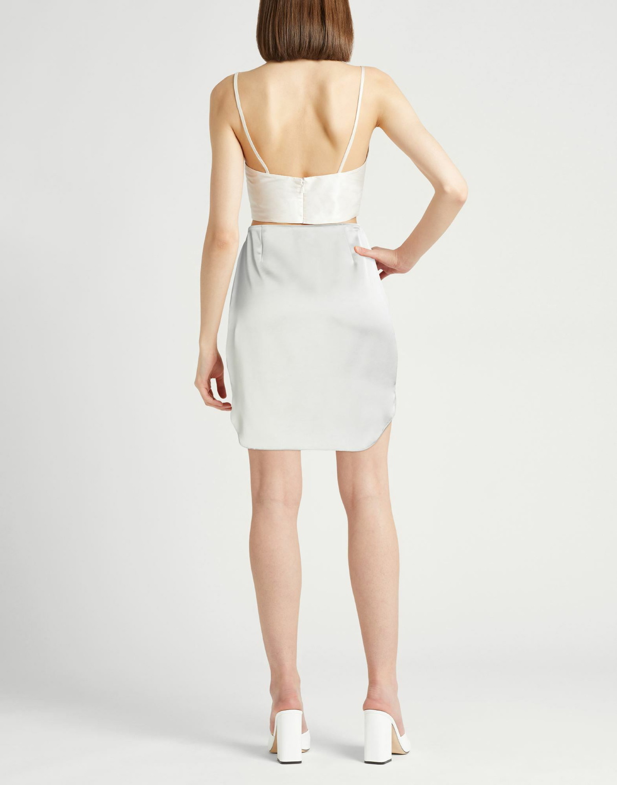 Roberto Collina Womens Mini skirt in Grey