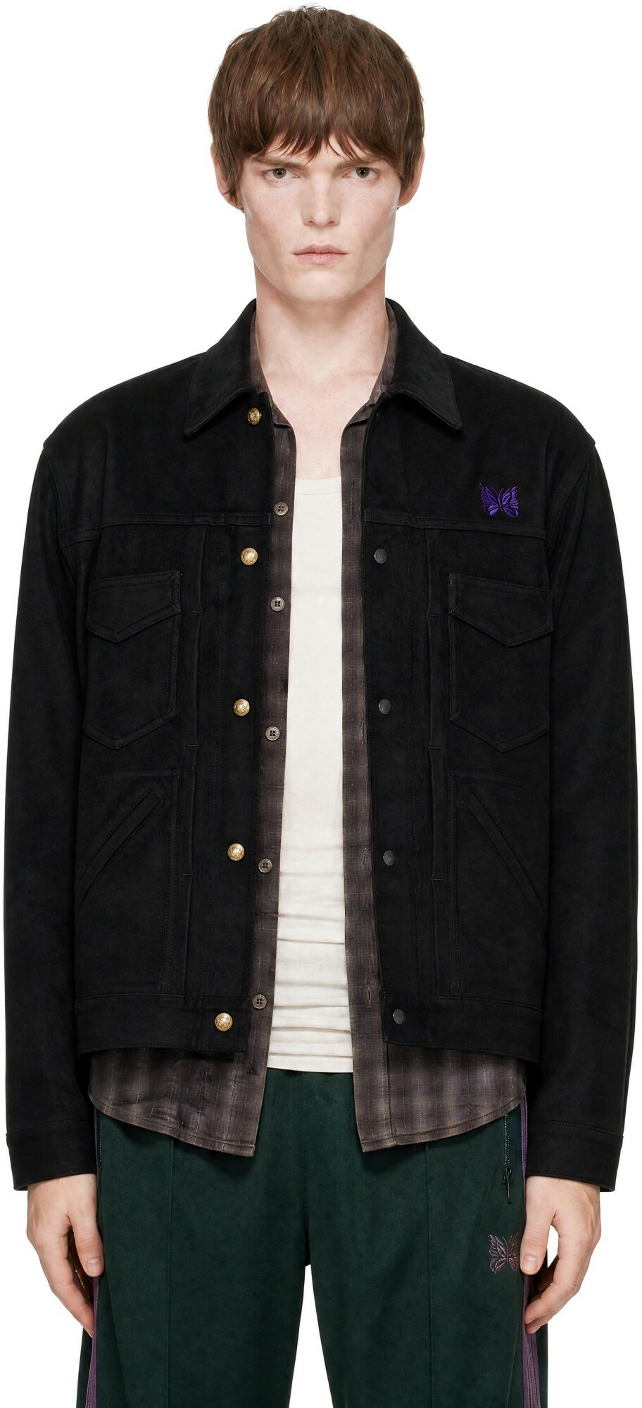 NEEDLES Black Penny Jean Jacket