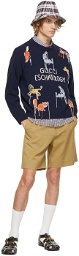 Gucci Navy Freya Hartas Edition 'Eschatology' Sweater