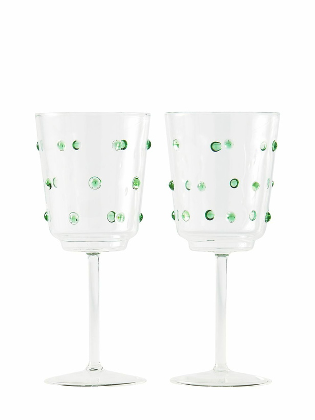 Photo: POLSPOTTEN Set Of 2 Nob Wine Glasses