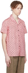 Noah Pink Cotton Polka Dot Shirt