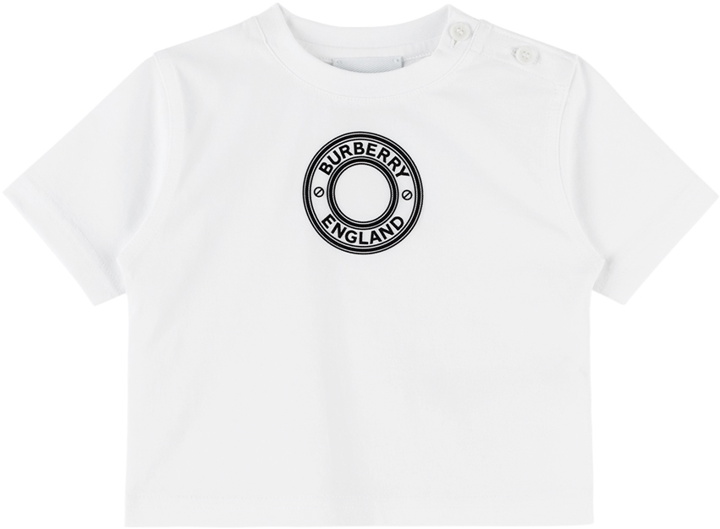 Photo: Burberry Baby White Patch T-Shirt