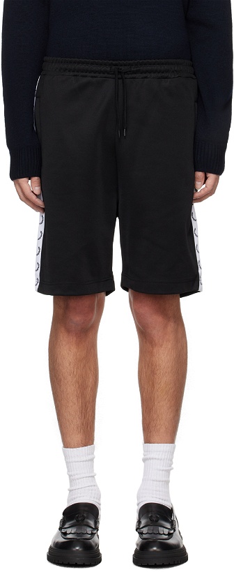 Photo: Fred Perry Black Taped Shorts
