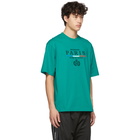 Balenciaga Green Paris Flag Regular Fit T-Shirt