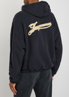Jacquemus Le Hoodie Torneo Logo Hooded Cotton Sweatshirt Navy